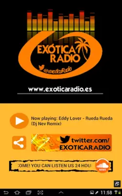 Exótica Radio android App screenshot 0