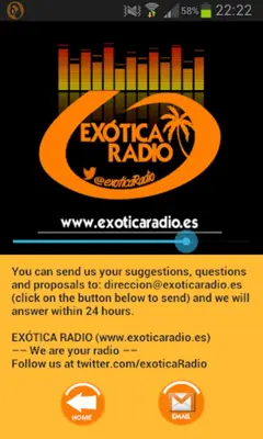 Exótica Radio android App screenshot 9