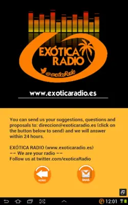 Exótica Radio android App screenshot 1